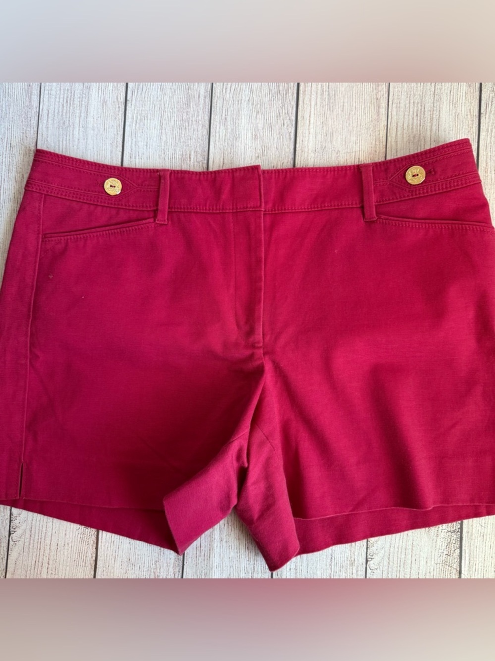 WHITE HOUSE BLACK MARKET Magenta Casual 5” Shorts 10